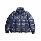 Moncler Navy Spellout Puffer Jacket