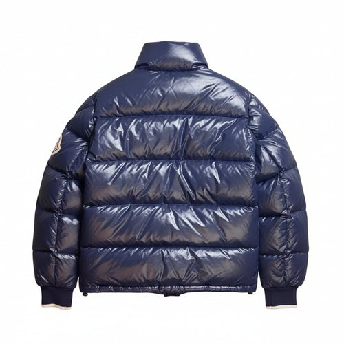 Moncler Navy Spellout Puffer Jacket