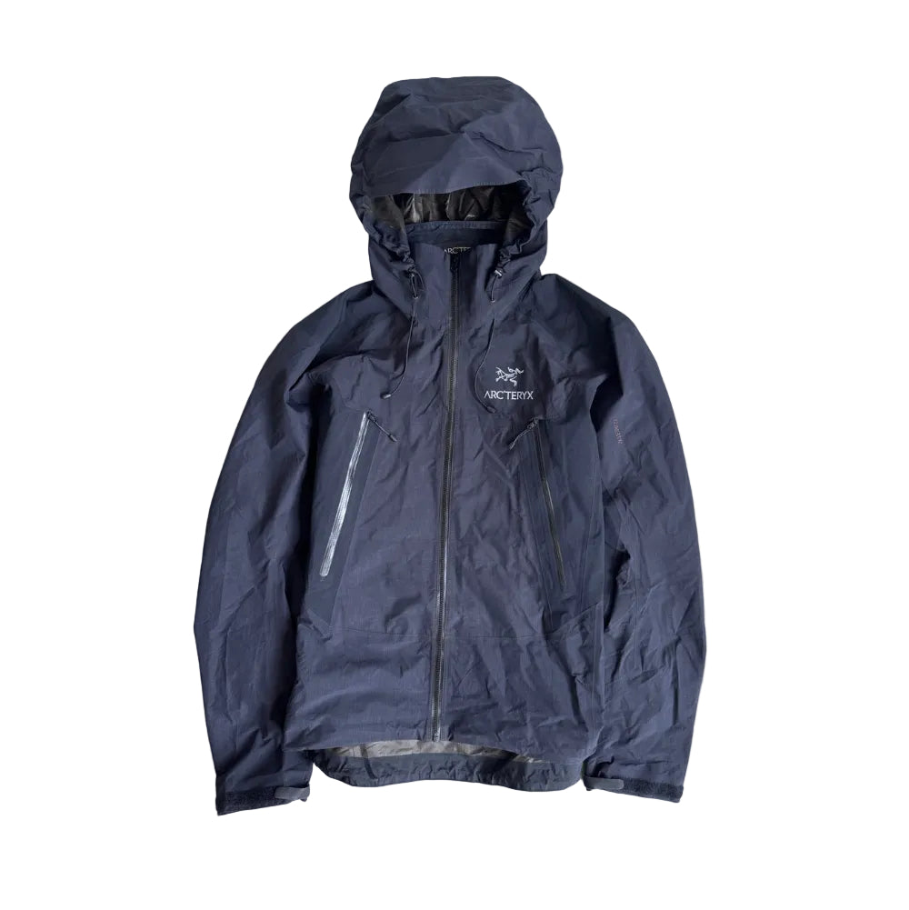 Arc'teryx Black Hooded Technical Waterproof Jacket
