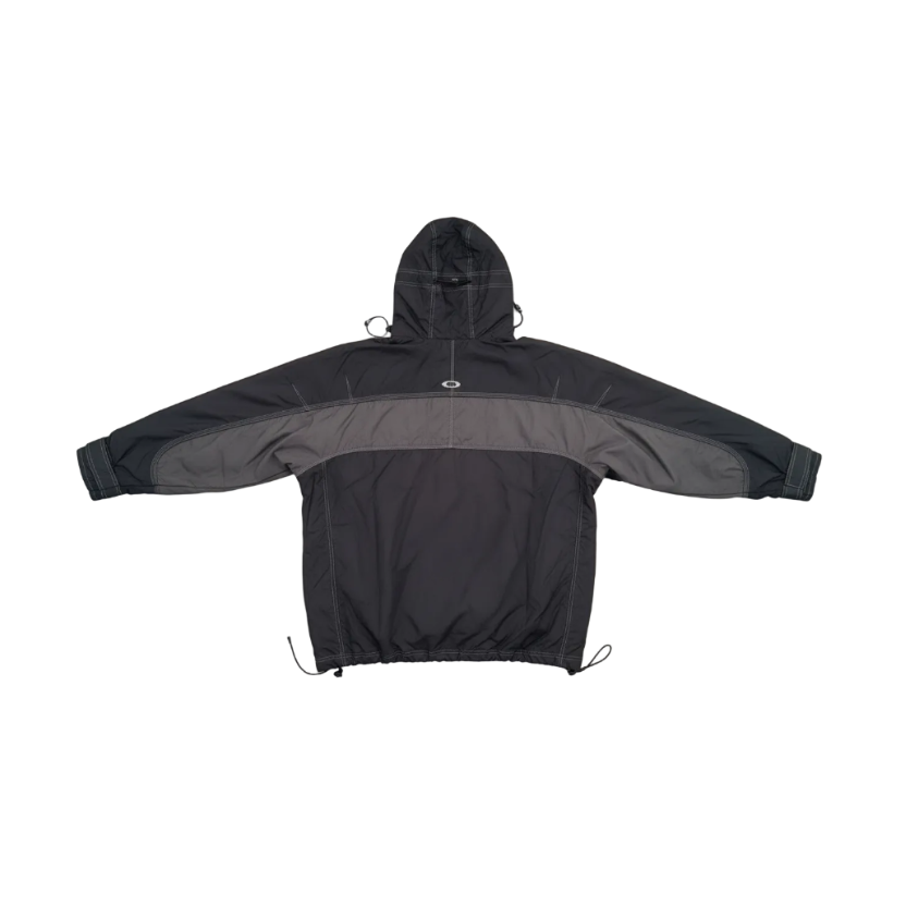 Black oakley jacket back